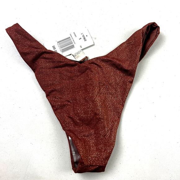 L*Space Shimmer Cabana Bikini Bottom Bitsy Small - Picture 4 of 8